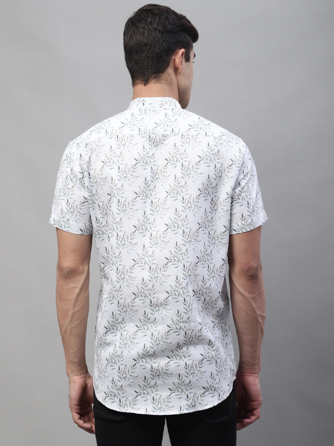 Louis Monarch Men Printed White Pure Cotton Straight Kurta