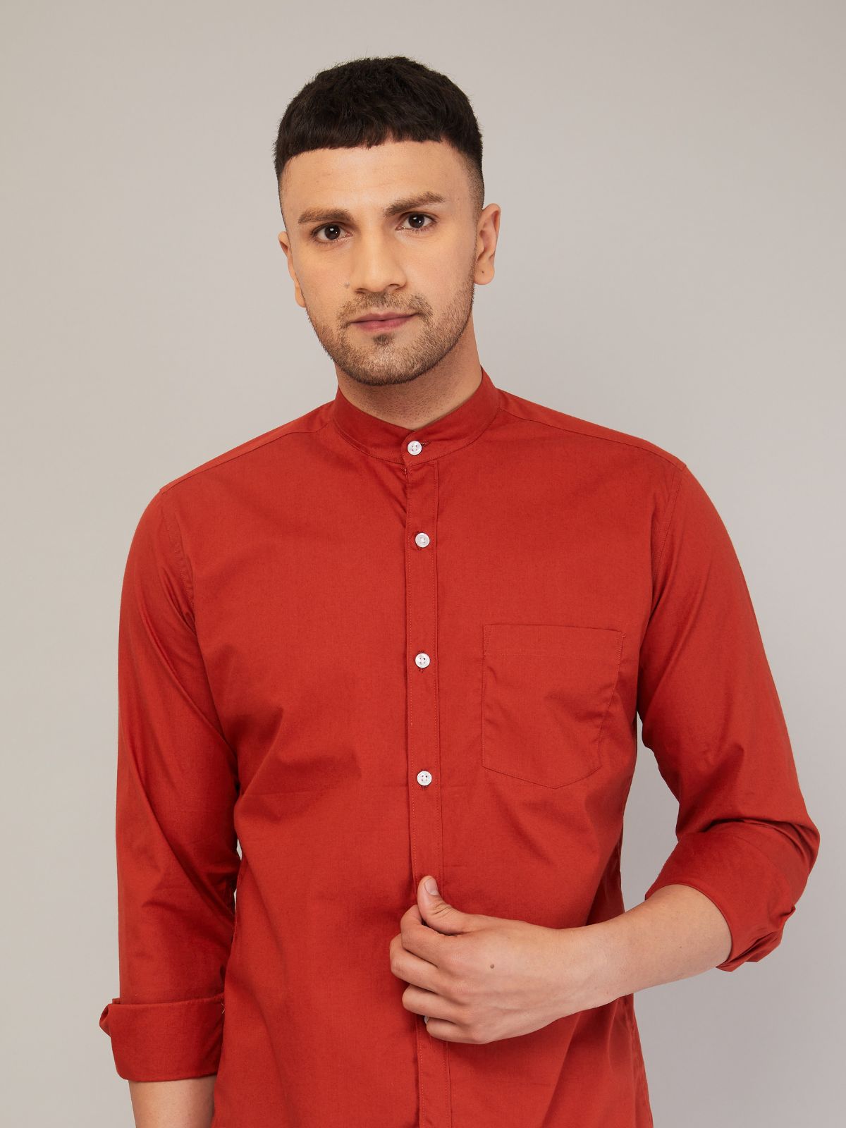 Mandarin Collar Shirt