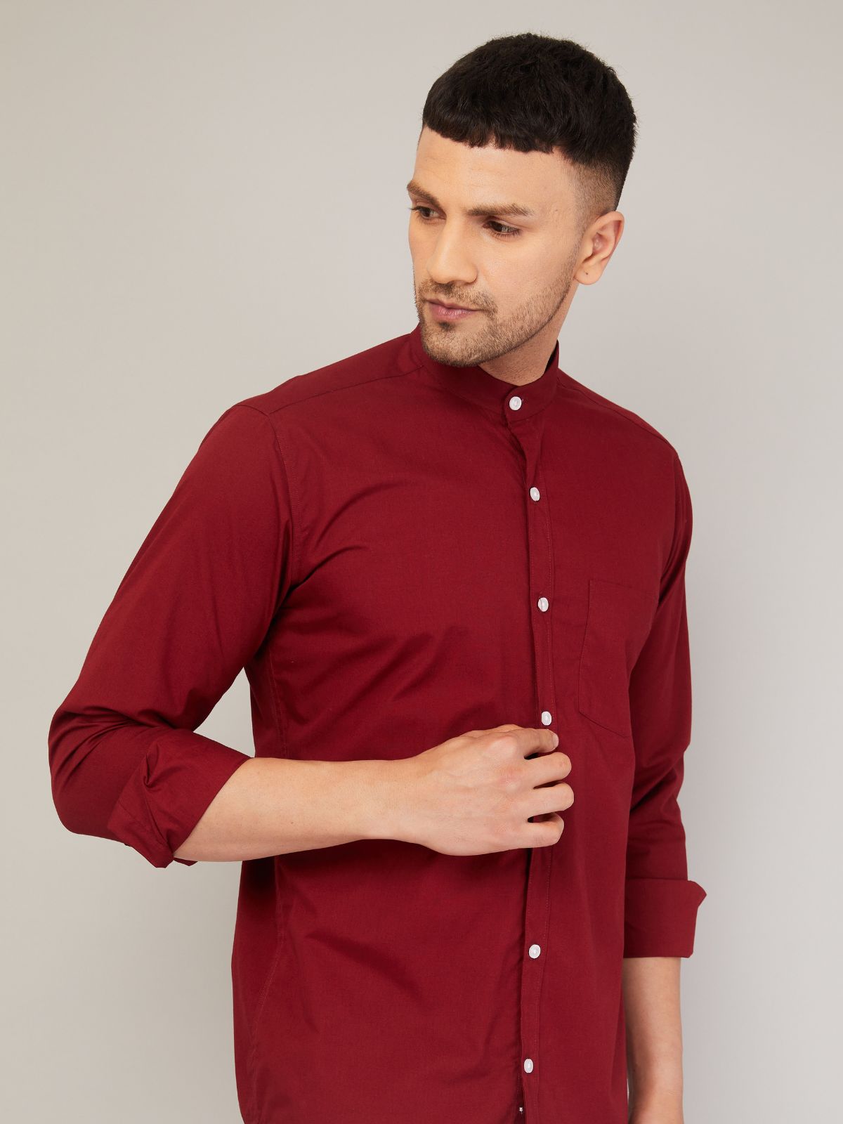 Mandarin Collar Shirt