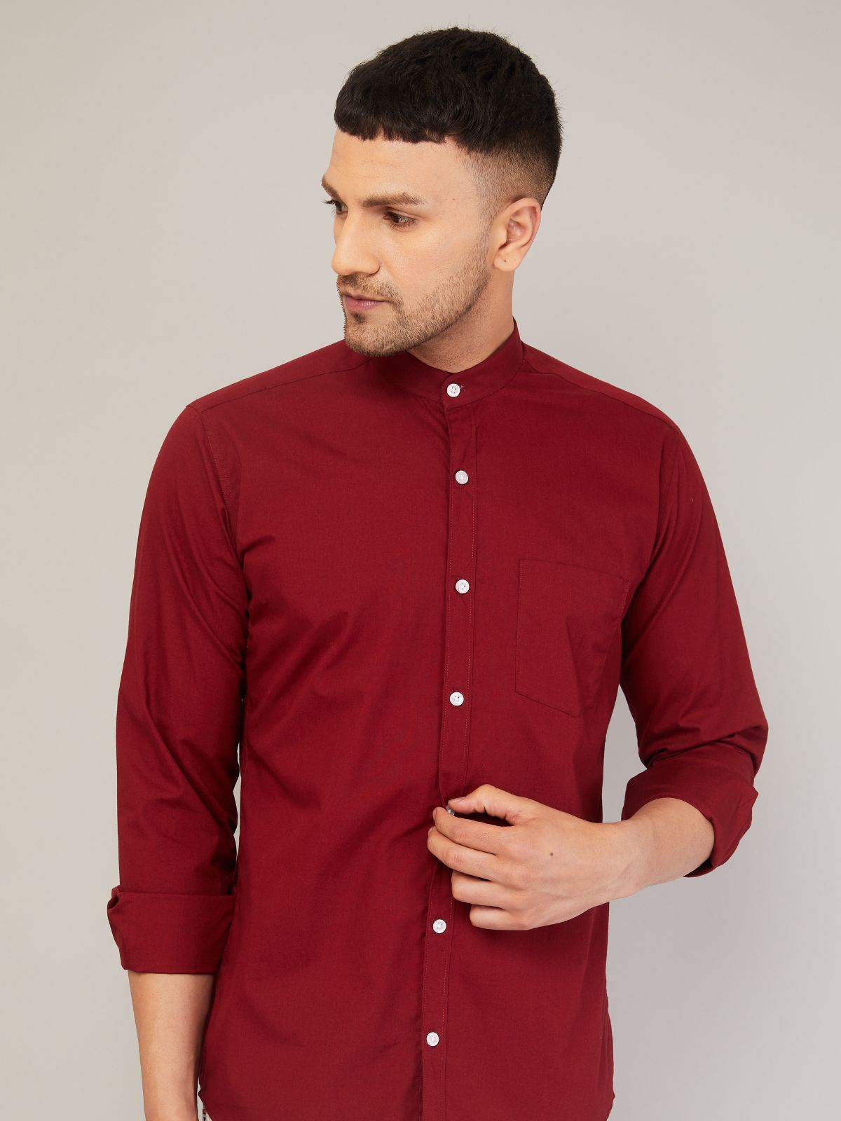 Mandarin Collar Shirt