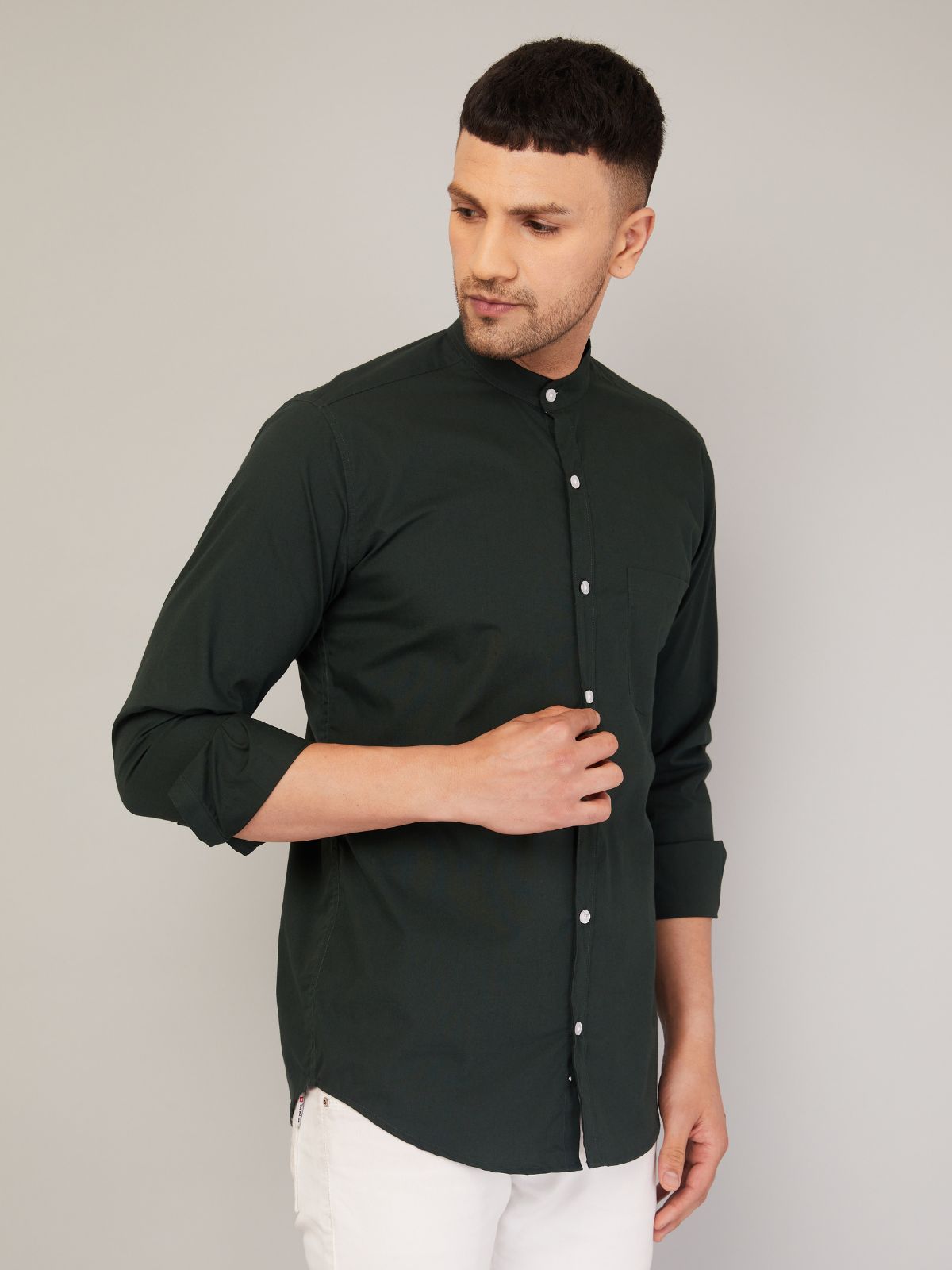Mandarin Collar Shirt