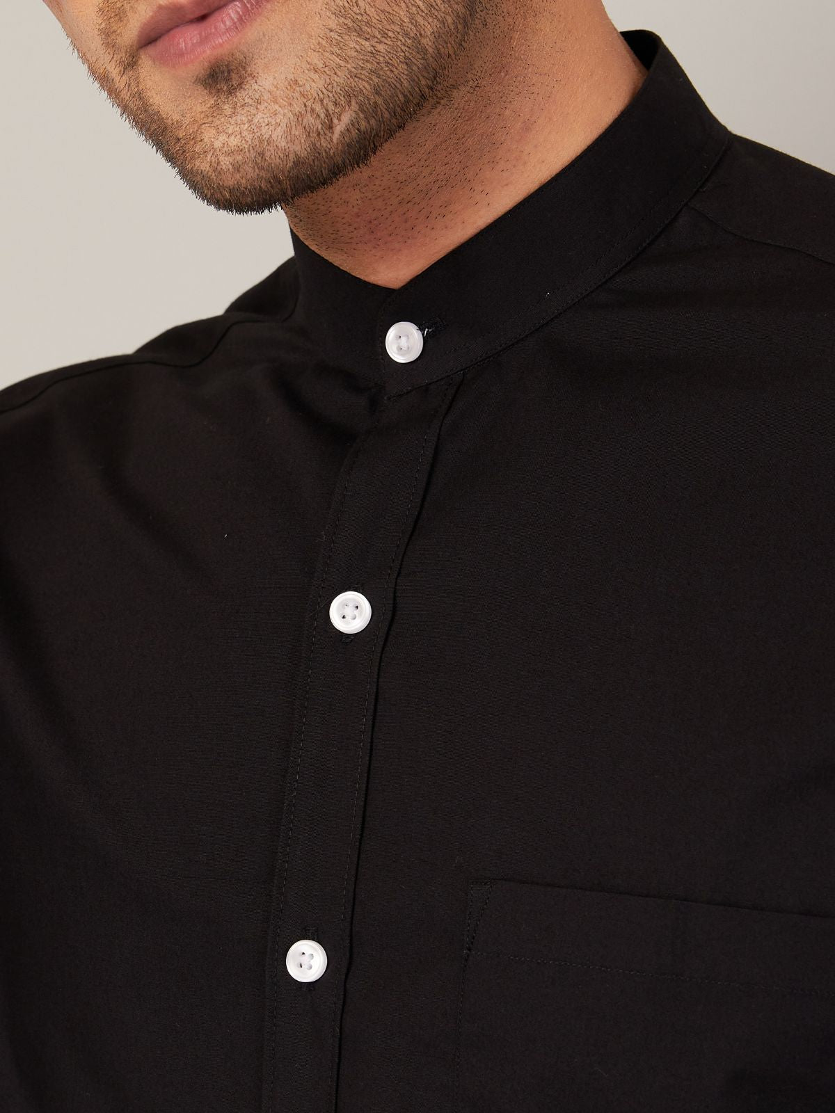 Mandarin Collar Shirt