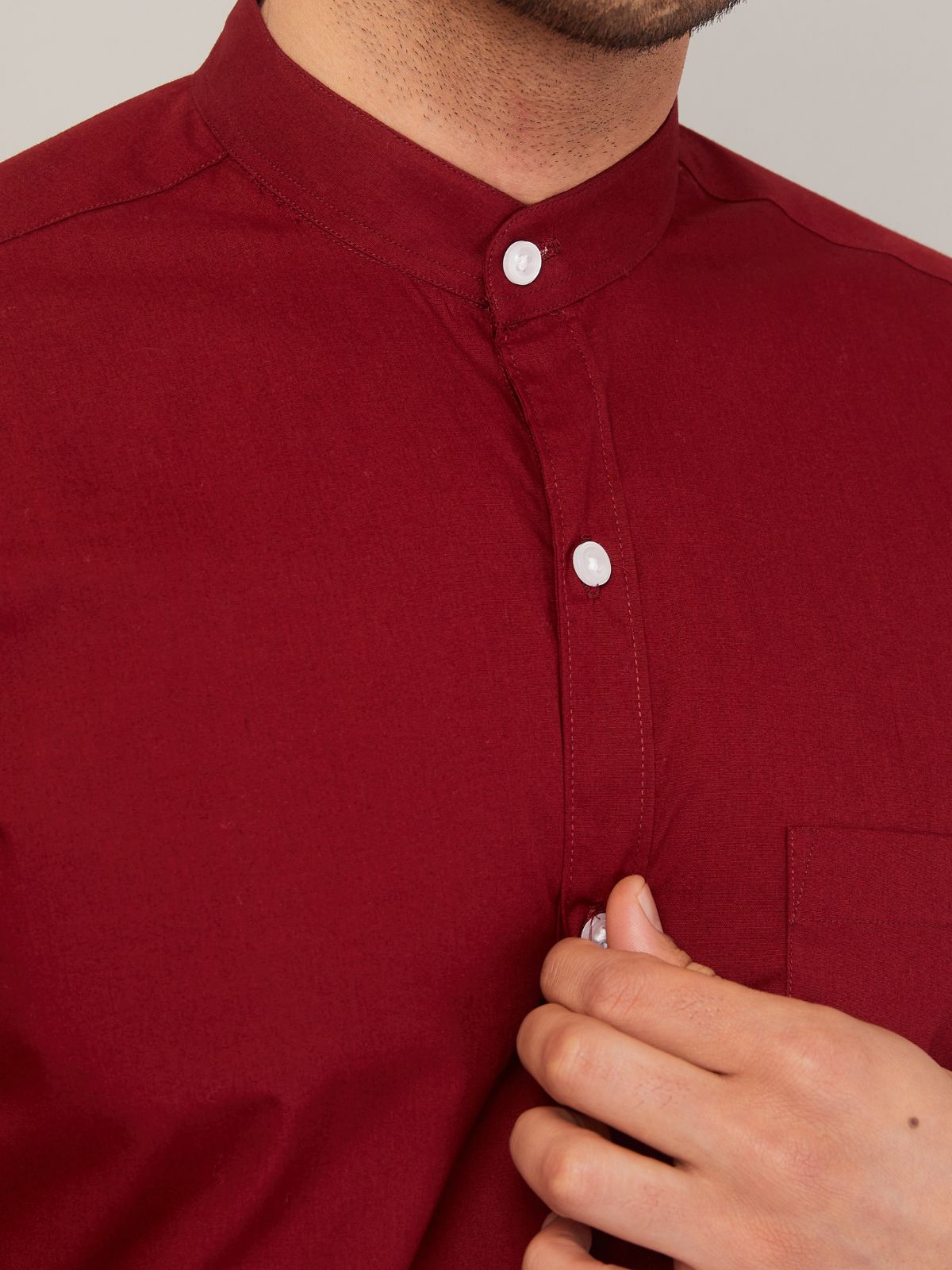 Mandarin Collar Shirt