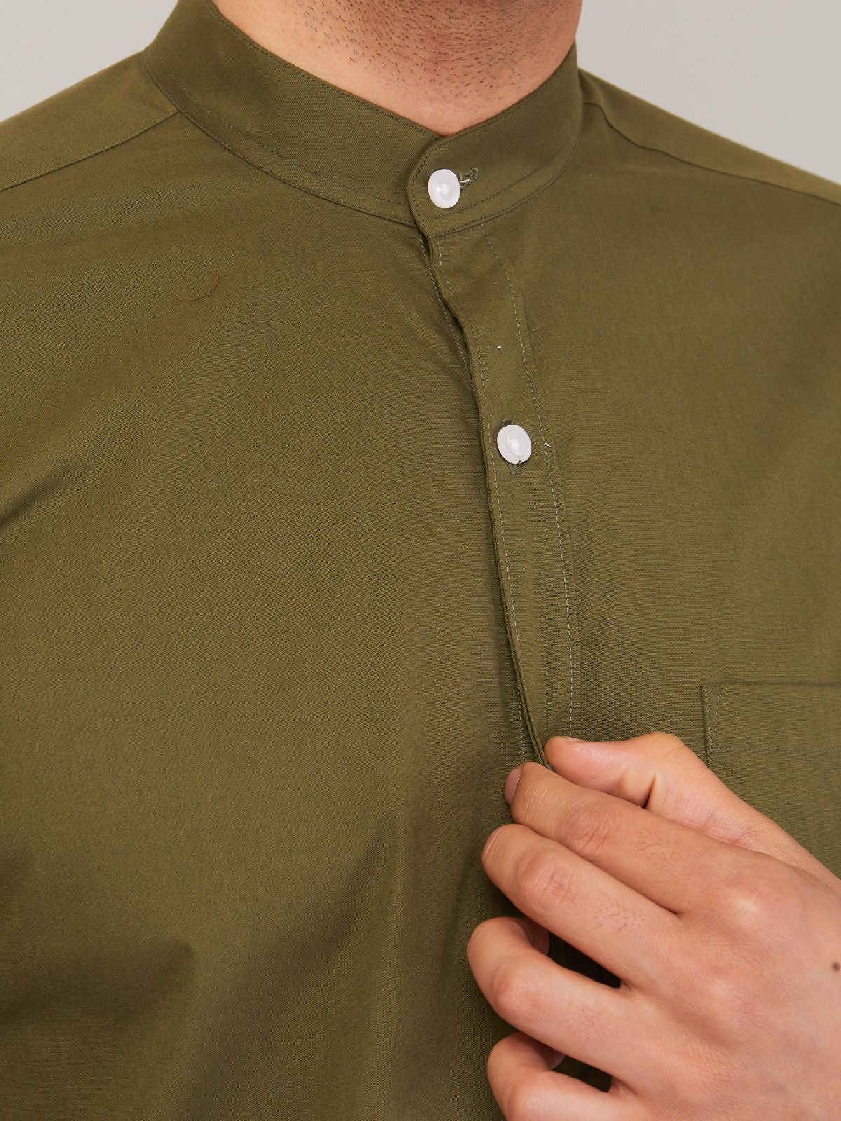 Mandarin Collar Shirt