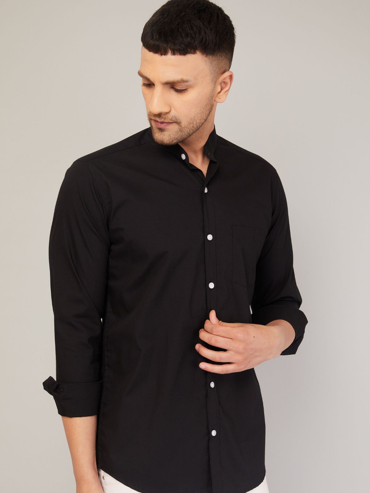 Mandarin Collar Shirt