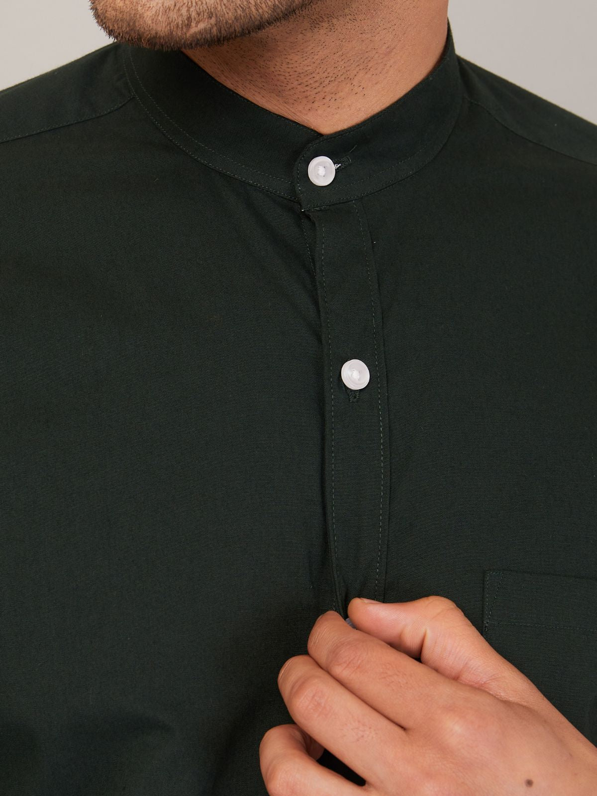 Mandarin Collar Shirt