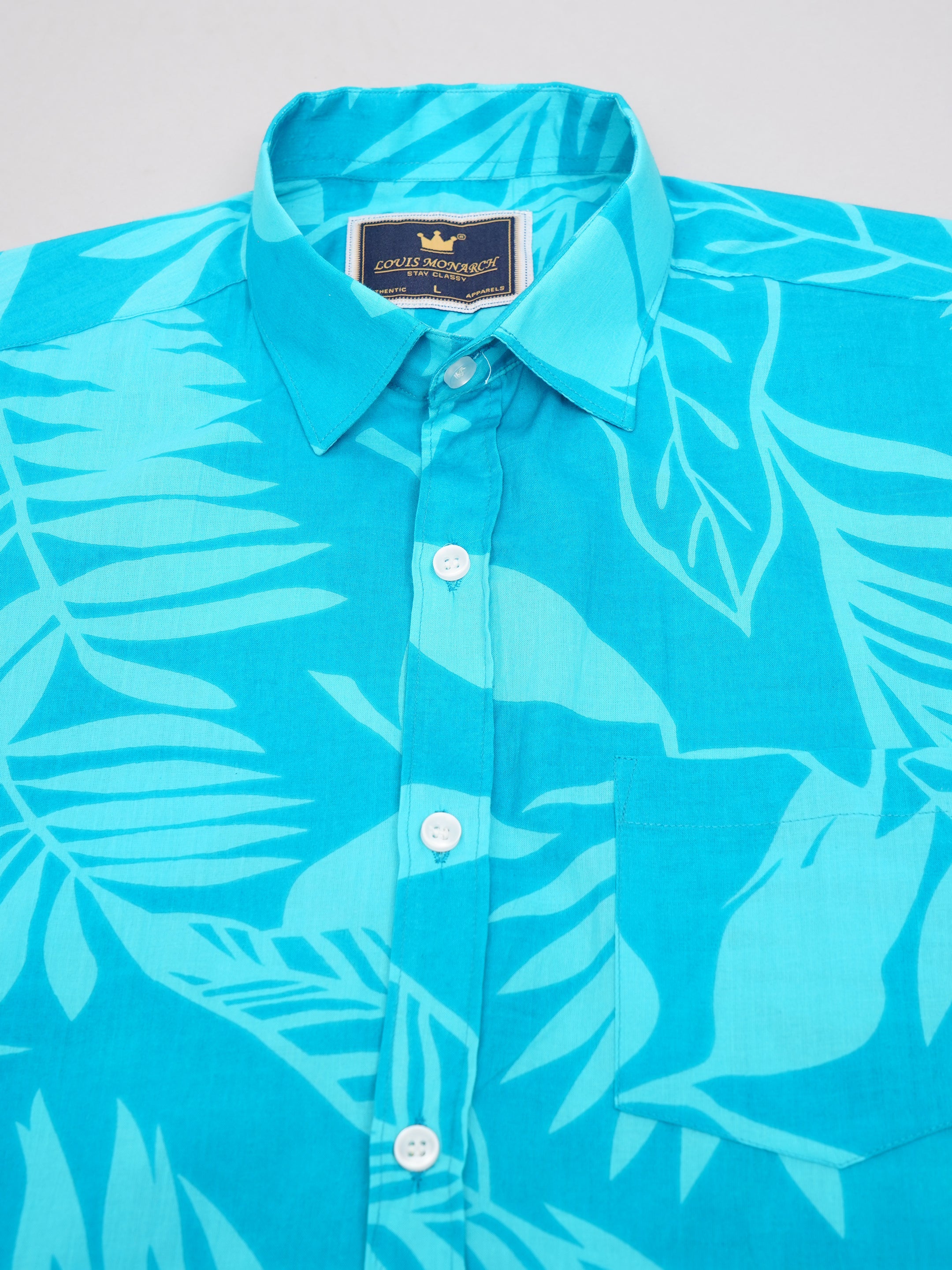 Louis Monarch Premium Jaipuri Printed Cotton Half Sleeve Casual Shirt